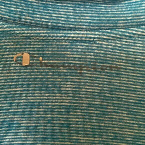 Women’s Champion 3/4 Zip Athletic Pullover, Teal, Size L - Picture 6 of 6